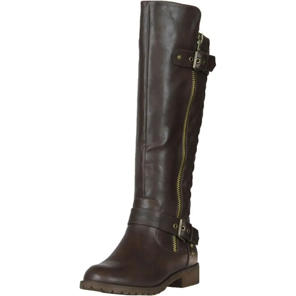 Nature Breeze Vivienne-01 Brown Womens boots 6.5 NEW